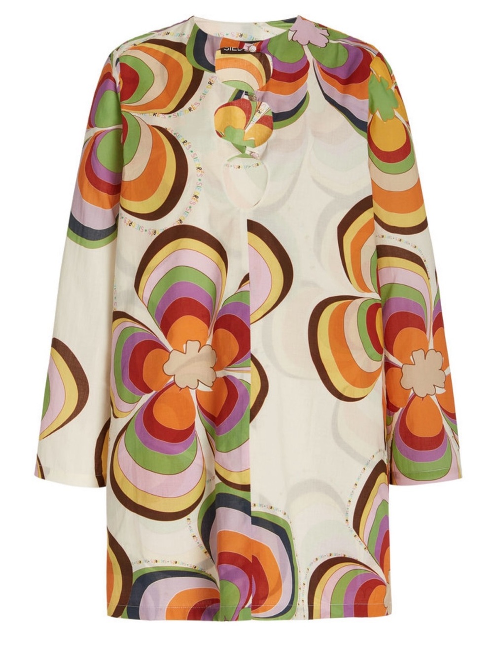 SIEDRES Multicolor Retro Floral Women’s Mini Dress